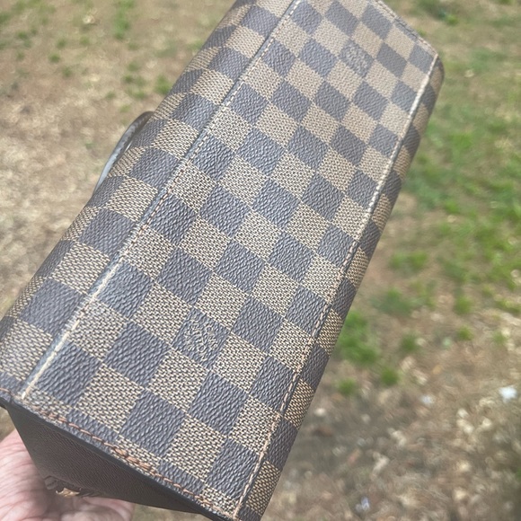 Authentic Louis Vuitton Damier Ebene Triana Shoulder Bag Tote Handbag - Picture 9 of 16